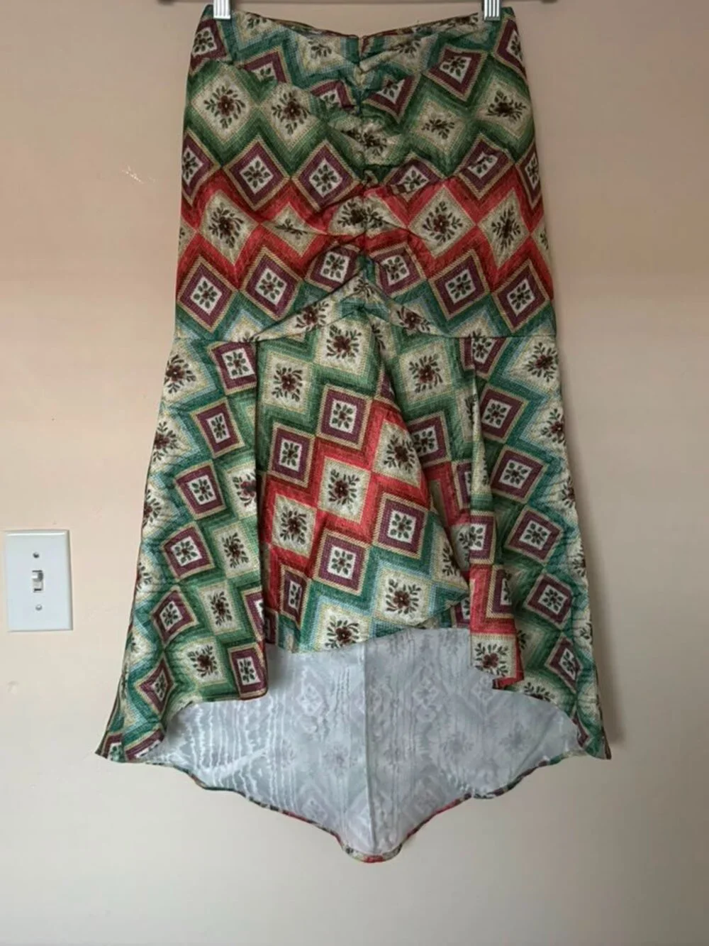 Autumn Adeigbo Soraya Woven Diamond Designer Skirt Size 0